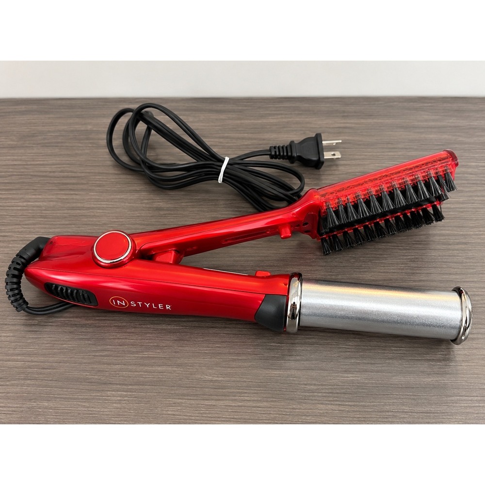 InStyler IS1001 Original 2008 Rotating Iron Red Silver Hair Styler